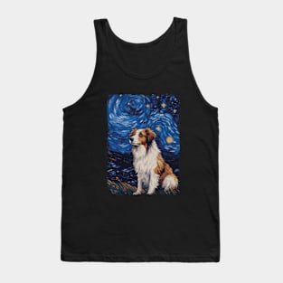 Australian Shepherd Starry Night Tank Top